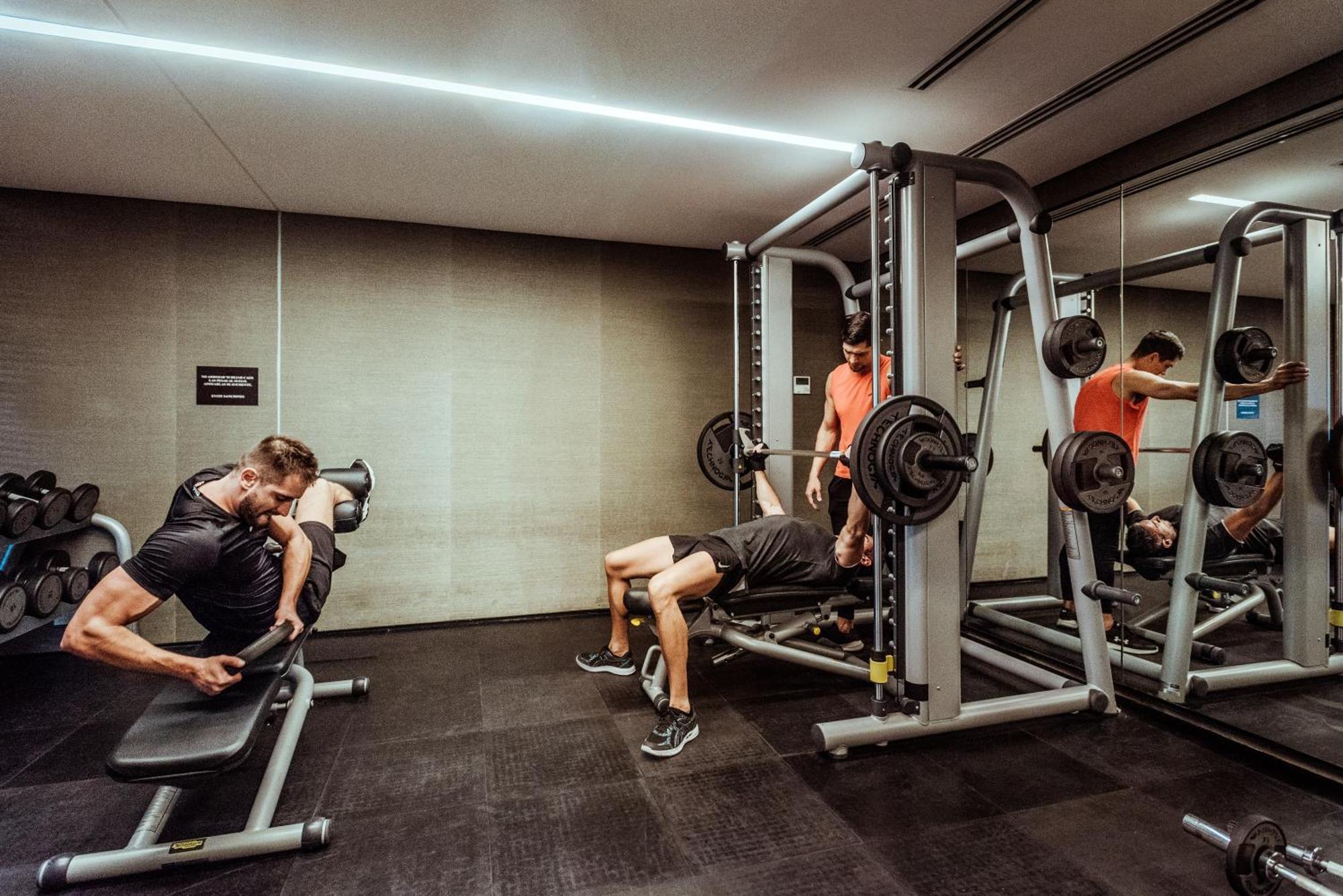 Hotel Sls Buenos Aires Puerto Madero Exteriér fotografie The gym at the hotel